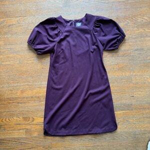Vince Camuto Plum Polyester Dress with Crest Tag